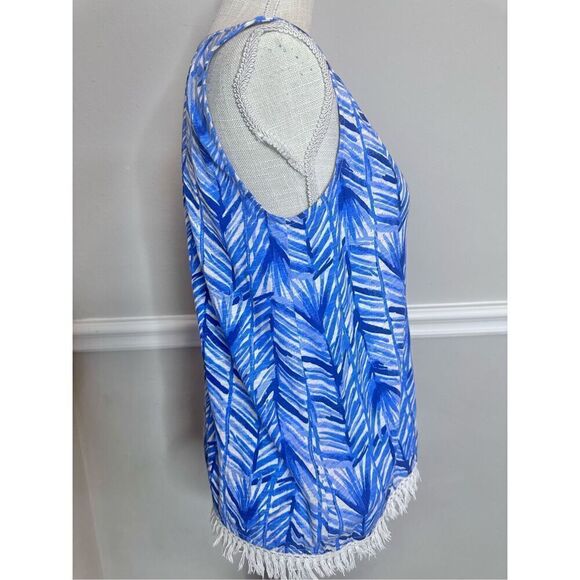 LILLY PULITZER KIPPER LAPIS BLUE COSTA VERDE BLOUSE TOP SIZE XS - Picture 4 of 7
